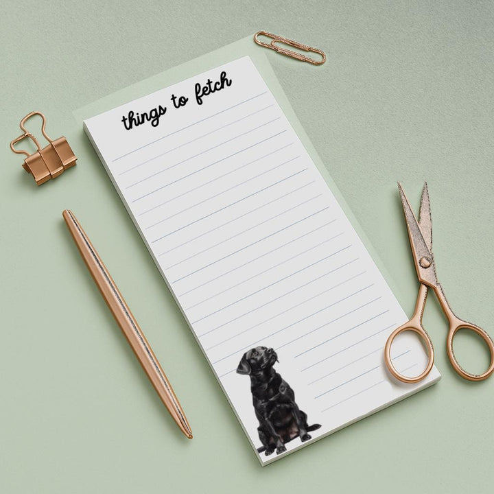 Black Labrador Retriever Notepad, Black Lab To Do List, Black Lab Mom Gifts, Dog Mom Gift, Dog Notepad, Dog To do List, Custom Notepad