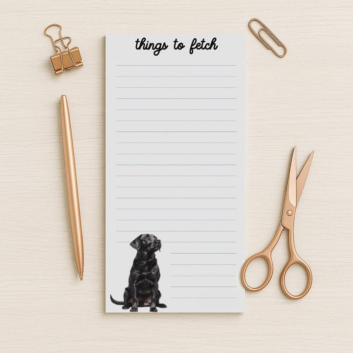 Black Labrador Retriever Notepad, Black Lab To Do List, Black Lab Mom Gifts, Dog Mom Gift, Dog Notepad, Dog To do List, Custom Notepad