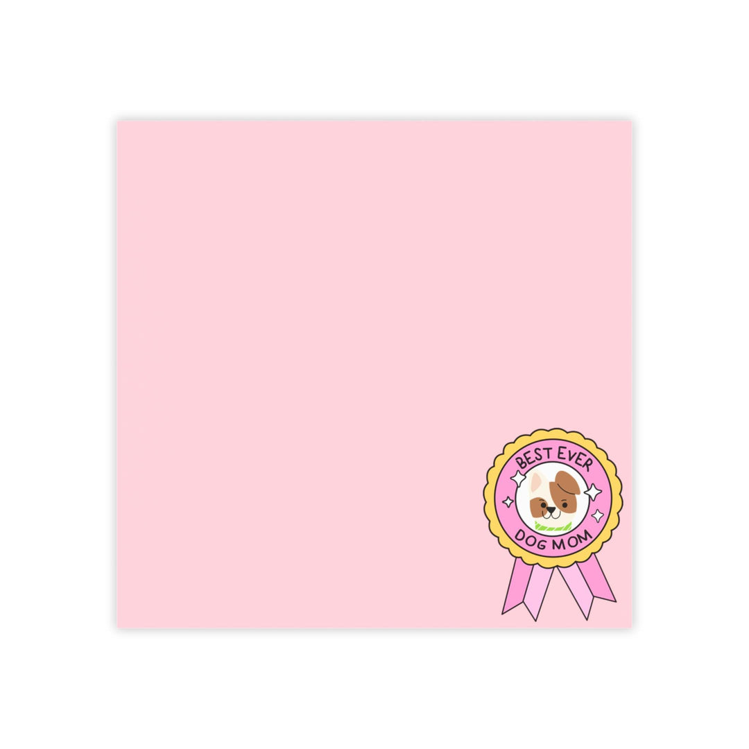 Best Ever Dog Mom Note Pads, Cute Sticky Notes, Dog Lover Gifts, Birthday Supplies, Pet Appreciation Stationery