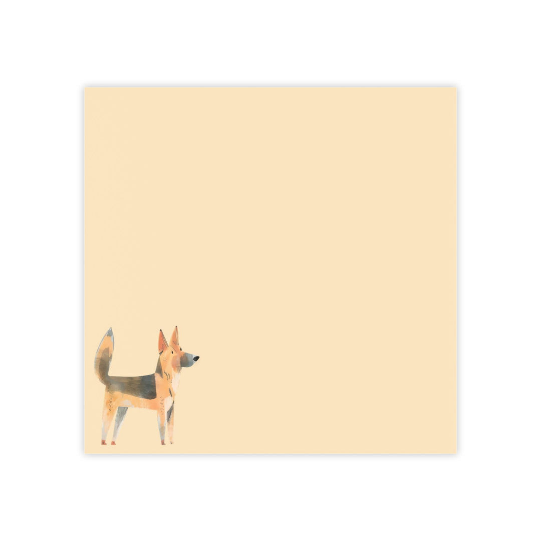 German Shepherd Notepad, Hand Drawn German Shepherd Sticky Note, German Shepherd Mom Gifts, German Shepherd Stationery