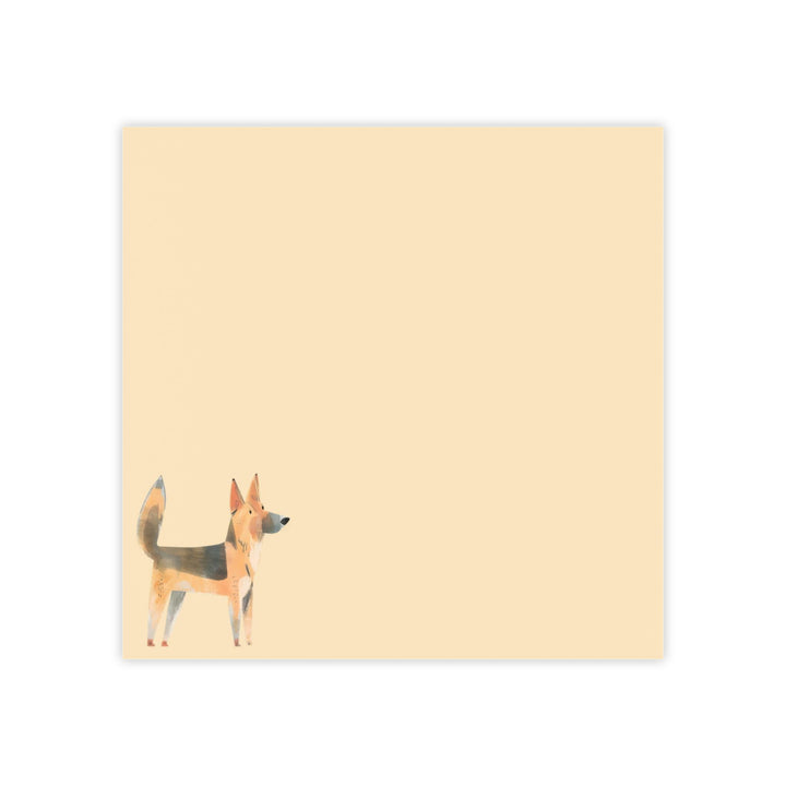 German Shepherd Notepad, Hand Drawn German Shepherd Sticky Note, German Shepherd Mom Gifts, German Shepherd Stationery
