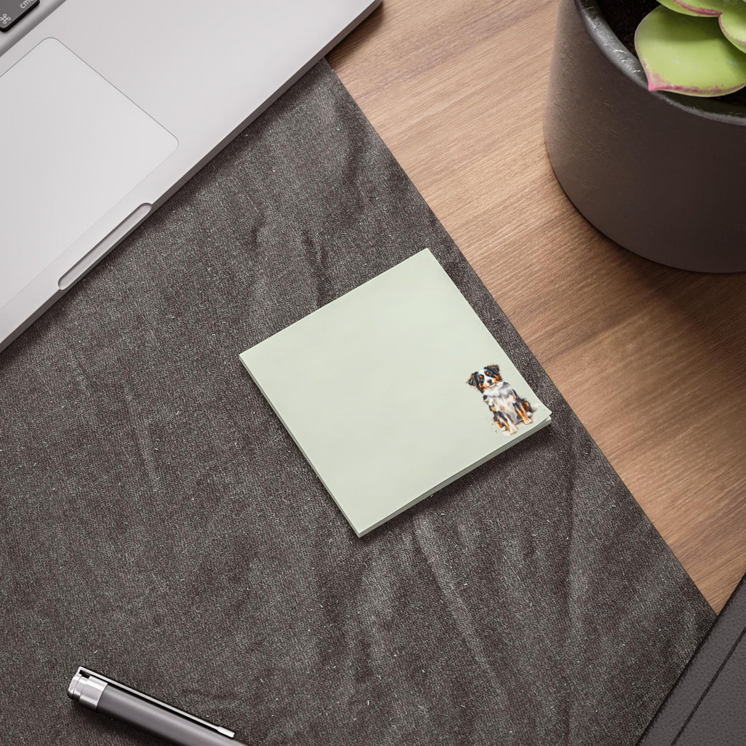 Australian Shepherd Notepad, Australian Shepherd Sticky Note, Australian Shepherd Mom Gifts, Pet Stationery, Cute Dog Gift