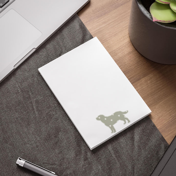 Sage Labrador Retriever Sticky Notepad, Cute Pet Sticky Note, Lab Mom Gifts, Labrador Retriever Notepad, Labrador Retriever Gifts