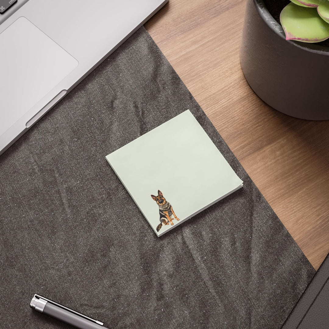 German Shepherd Sticky Notepad, Cute GSD Sticky Note, German Shepherd Gifts, German Shepherd Notepad, German Shepherd Lover Gifts