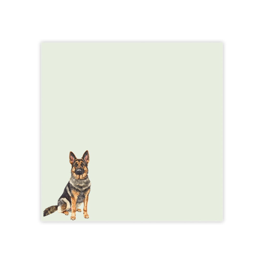 German Shepherd Sticky Notepad, Cute GSD Sticky Note, German Shepherd Gifts, German Shepherd Notepad, German Shepherd Lover Gifts
