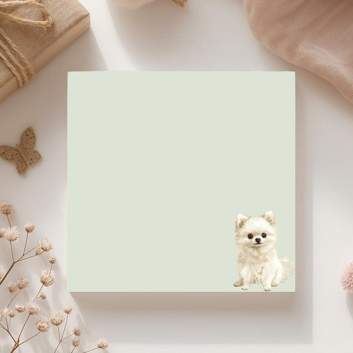 Pomeranian Sticky Notepad, Cute Pomeranian Sticky Note, Pomeranian Gifts, Pomeranian Notepad, Pomeranian Lover Gifts