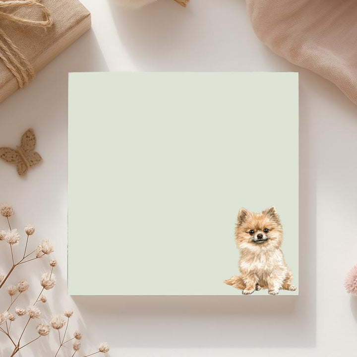 Pomeranian Sticky Notepad, Cute Pomeranian Sticky Note, Pomeranian Gifts, Pomeranian Notepad, Pomeranian Lover Gifts