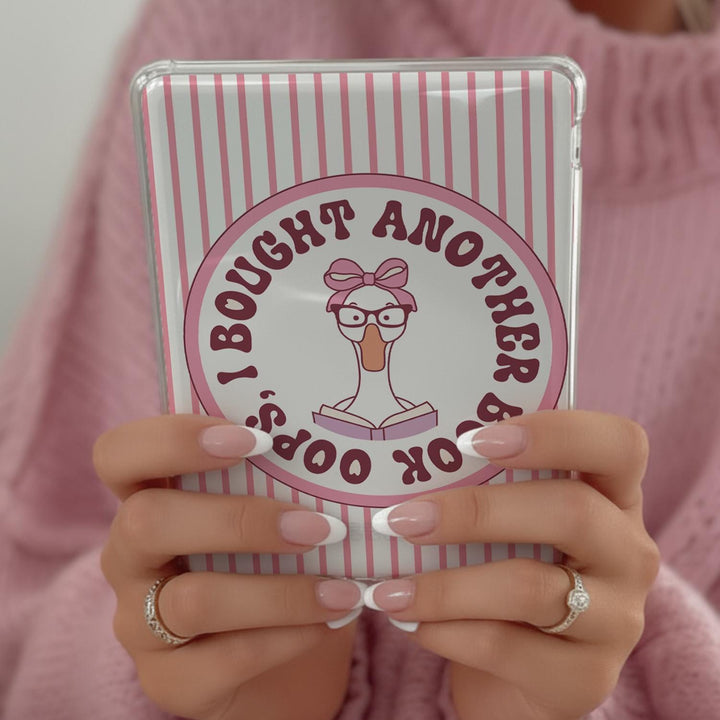 Pink Bookish Goose Kindle Clear Case Insert GOBO44