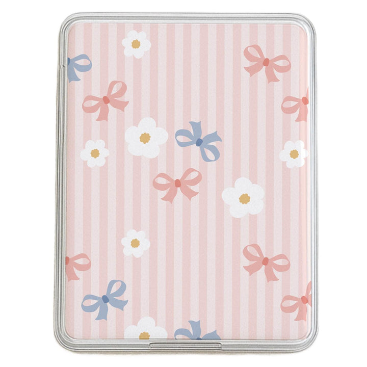 Coquette Kindle Paperwhite Insert: Ribbon & Flower Cardstock (11th/12th Gen)