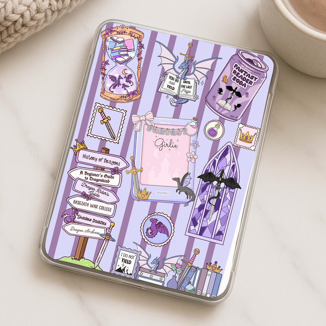 Purple Romantasy Kindle Accessory Bundle