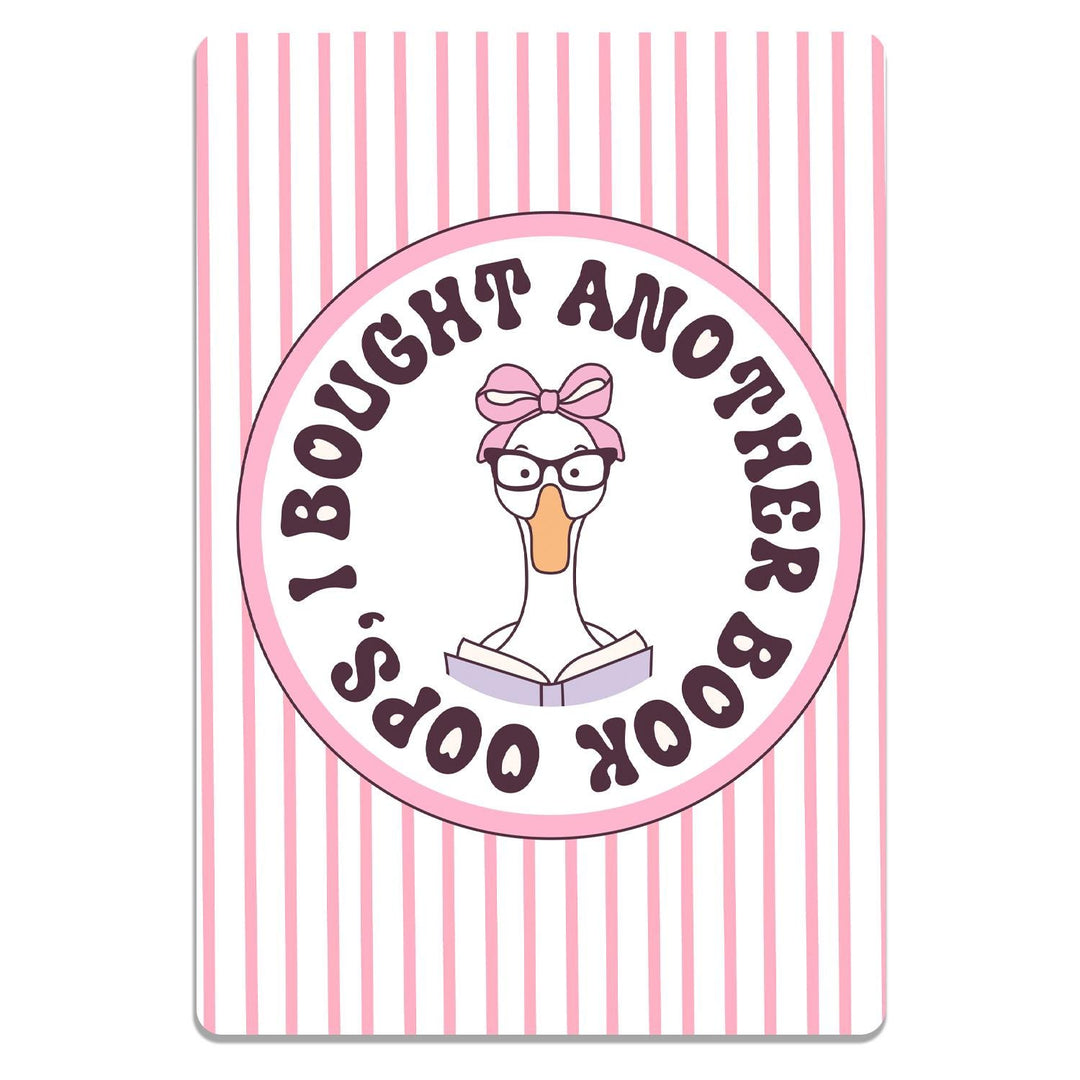 Pink Bookish Goose Kindle Clear Case Insert GOBO44