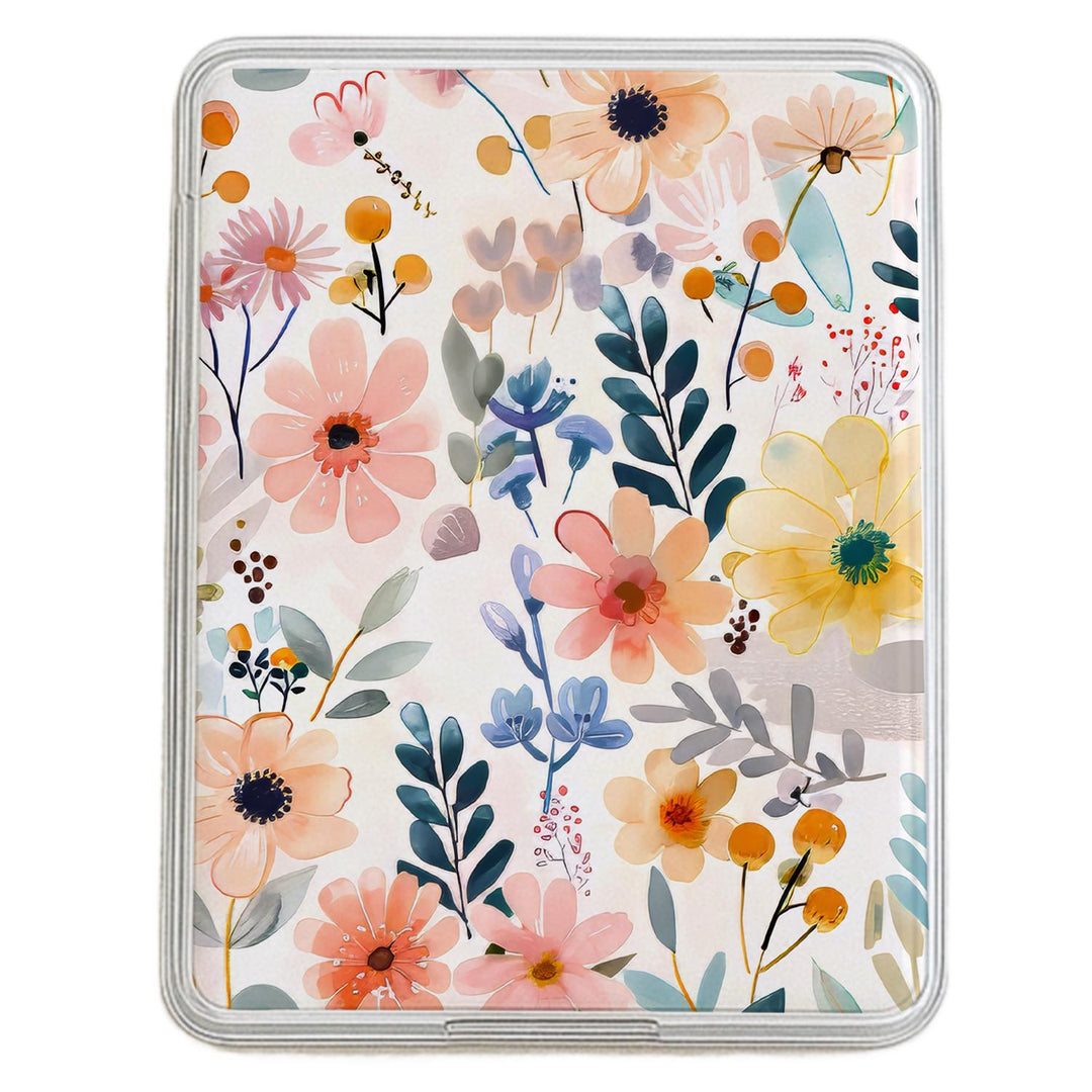 Floral Kindle Clear Case Insert, Decorative Flowers FJ6