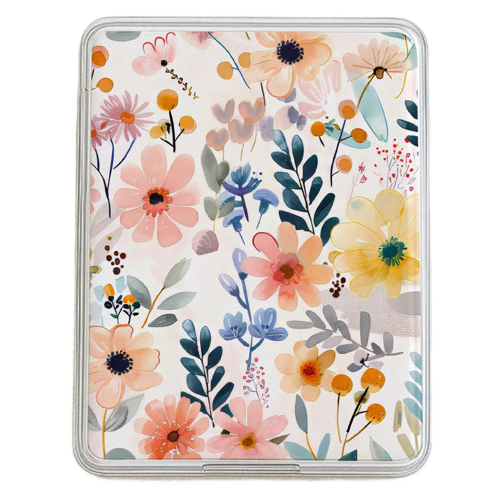Floral Kindle Clear Case Insert, Decorative Flowers FJ6