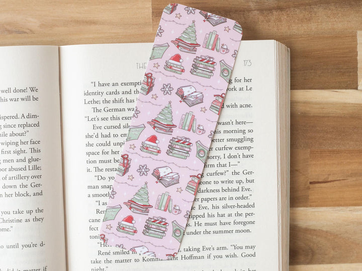 Christmas Bookmark, Gifts for Bookish Readers Book Lovers