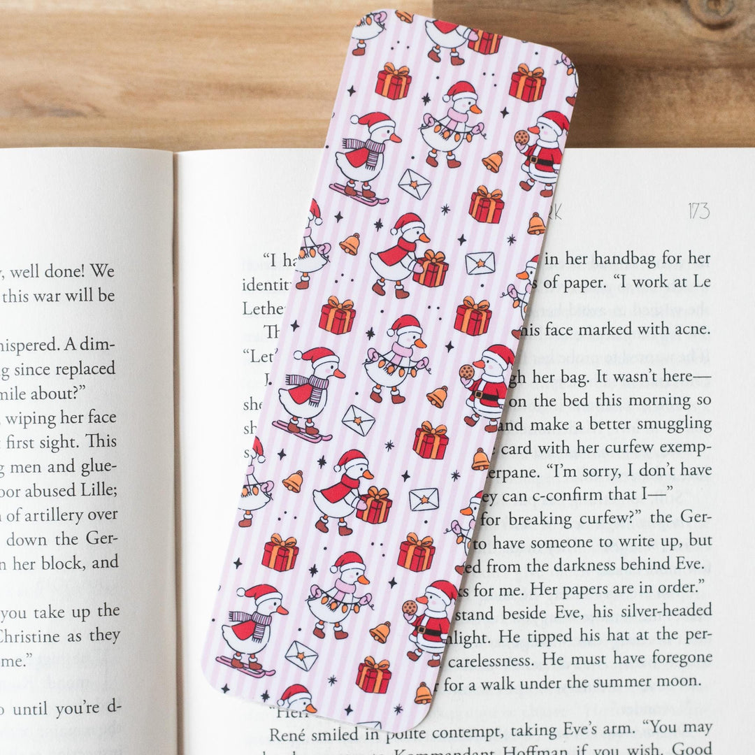 Christmas Bookmark, Gifts for Bookish Readers Book Lovers