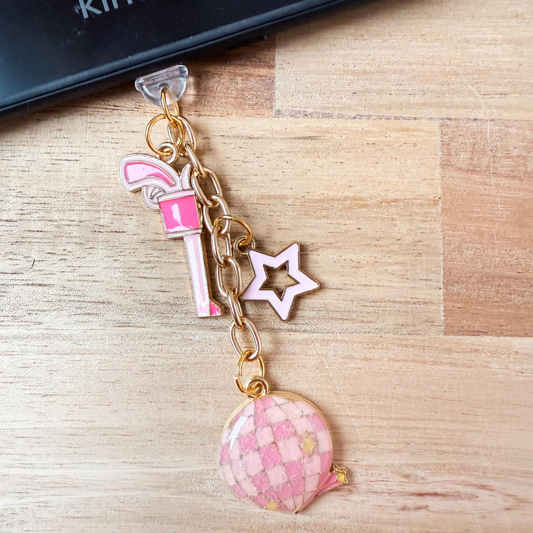 6 Piece Pink Cowgirl Kindle Charm Bundle, Dust Plug Charm for Kindle E-reader iPhone iPad, Book Lover Gift, Kindle Accessories USB C Port