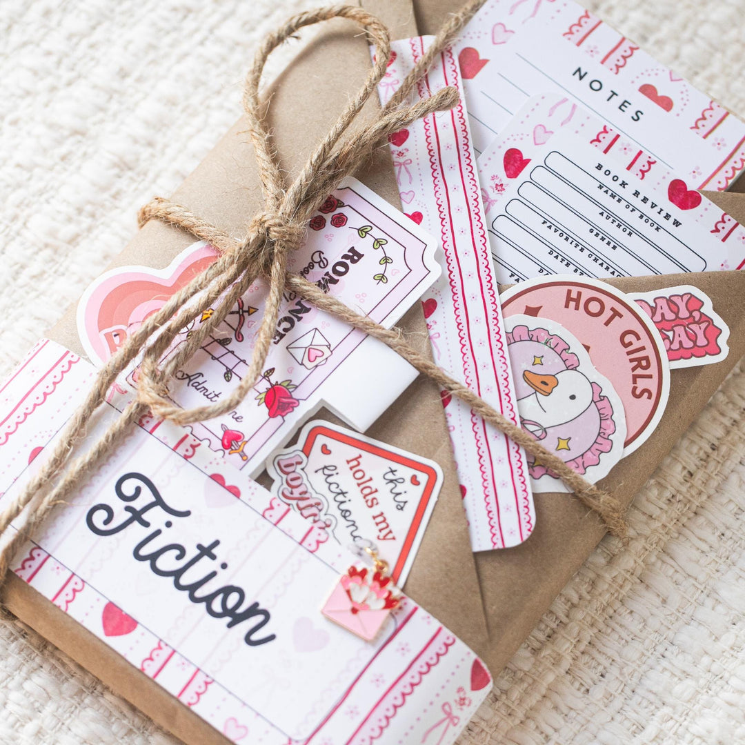 Blind Date with a Book - Pink & Red Romantic Theme