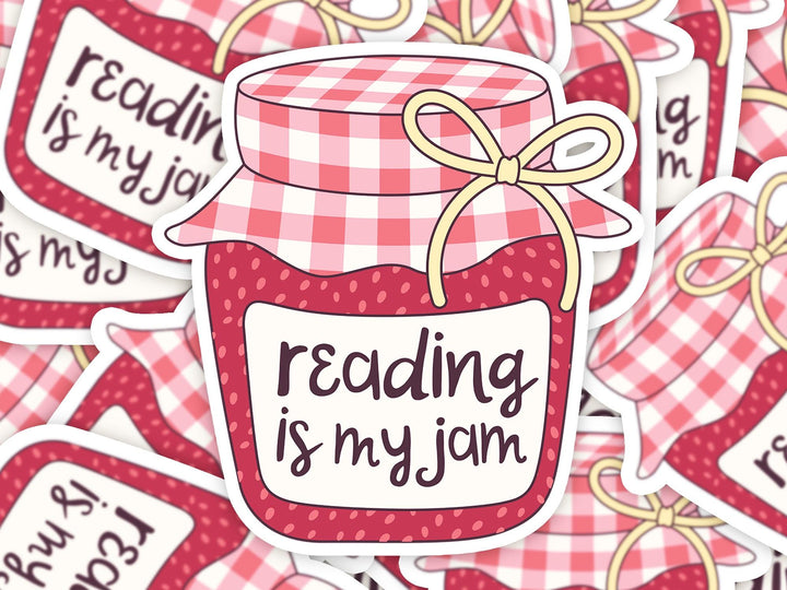 Reading Is My Jam Sticker, Book Club Sticker, Kindle Accessories Bookish Kindle Gifts RJJ0