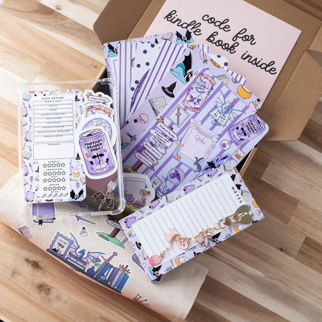 Pink Blind Date with A Kindle Box Purple Romantasy Edition