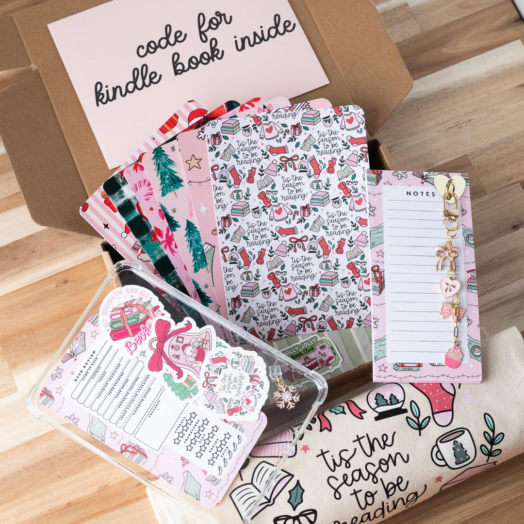 Pink Blind Date with A Kindle Box Purple Romantasy Edition, Bookish Christmas Kindle Case and Accessories