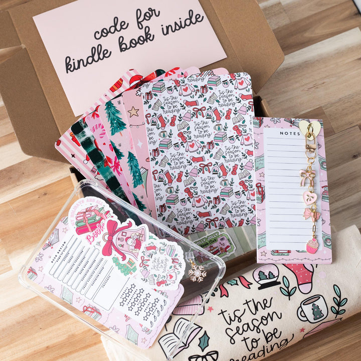 Pink Blind Date with A Kindle Box Purple Romantasy Edition, Bookish Christmas Kindle Case and Accessories