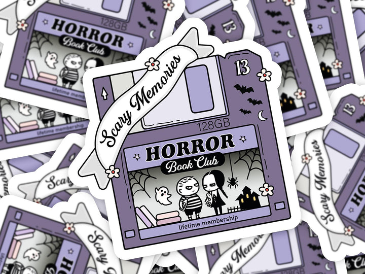 Horror Book Club Sticker, Horror Girlie, Kindle Accessories Bookish Kindle Gifts H6T
