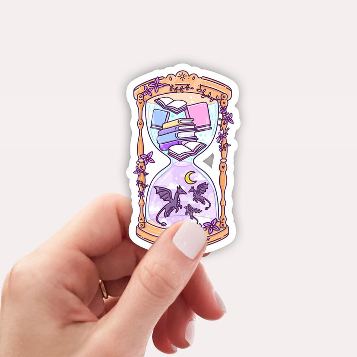 Purple Dragon Fantasy Ticket Sticker, Romantasy Girlie, Kindle Accessories Bookish Kindle Gifts DH3