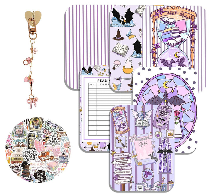 Purple Romantasy Kindle Accessory Bundle