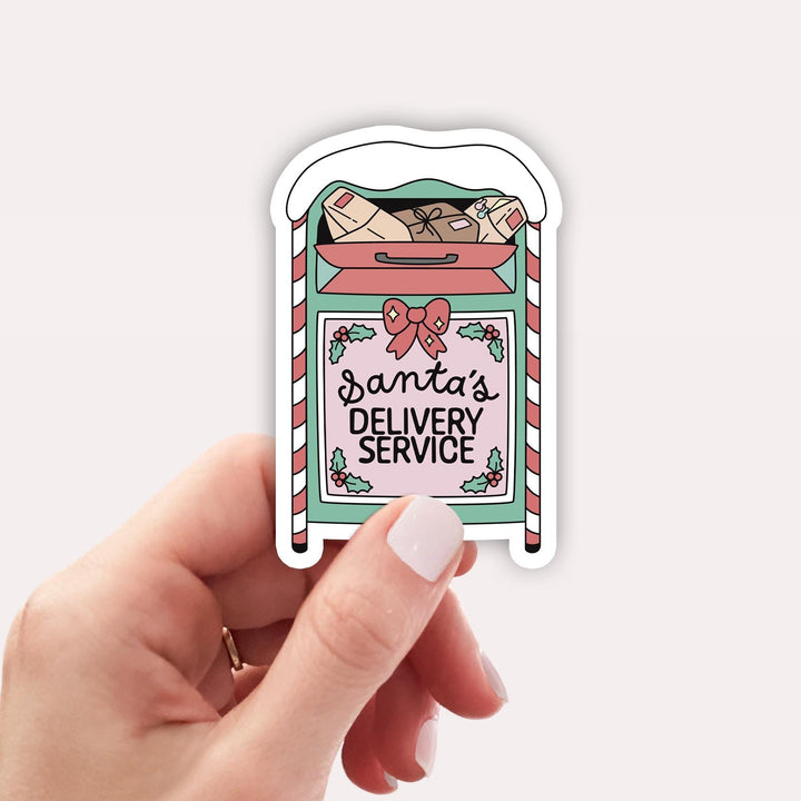 Christmas Kindle Sticker, Santa's Delivery Service, Waterproof Book Lover Gift