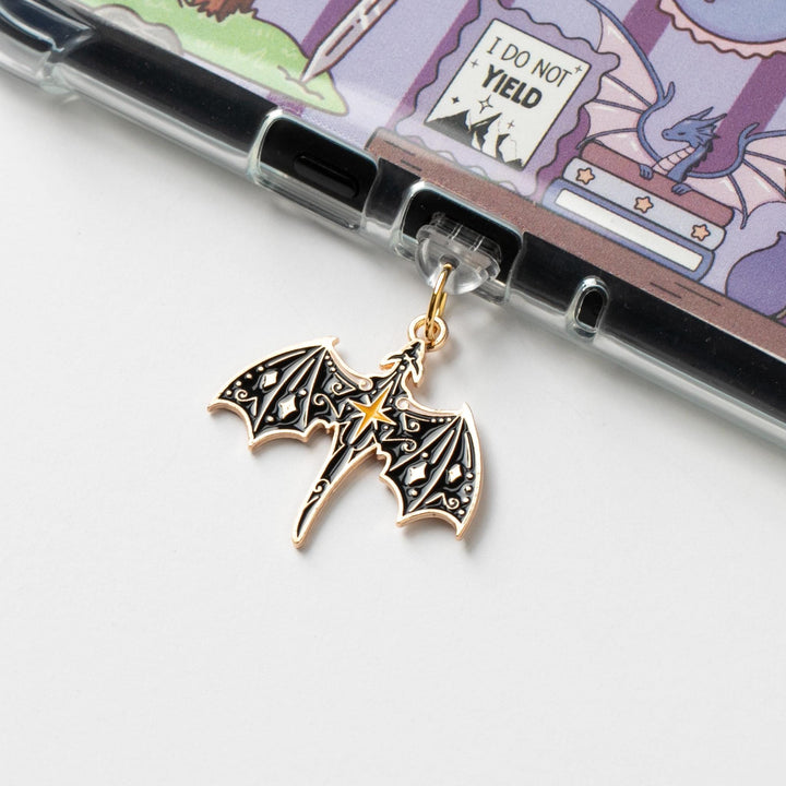 Dragon Kindle Dust Plug Charm, USB C Port Iphone Ipad E-reader Accessories