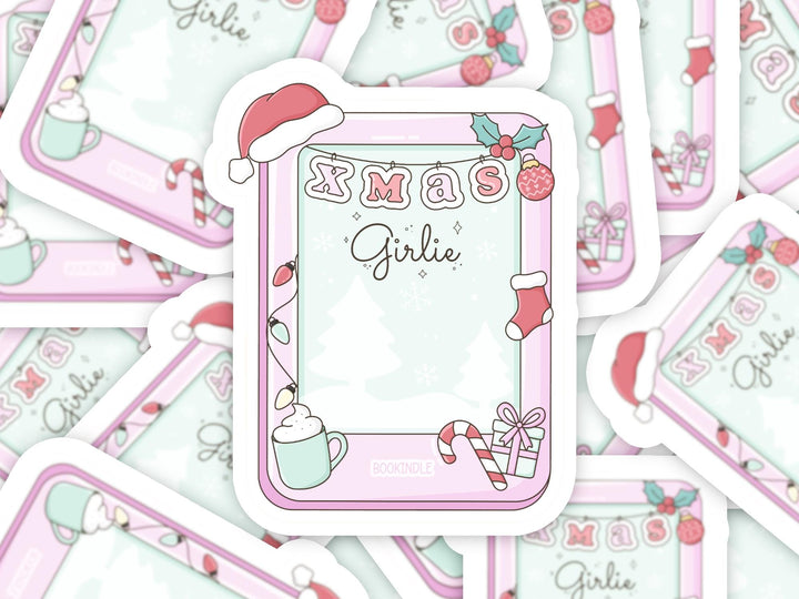 Kindle Christmas Sticker, Bookish Christmas Sticker Gifts