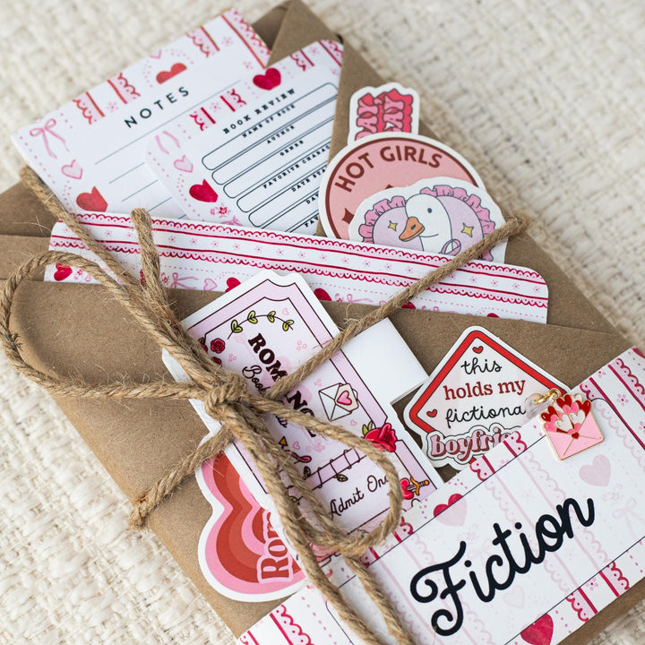 Blind Date with a Book - Pink & Red Romantic Theme