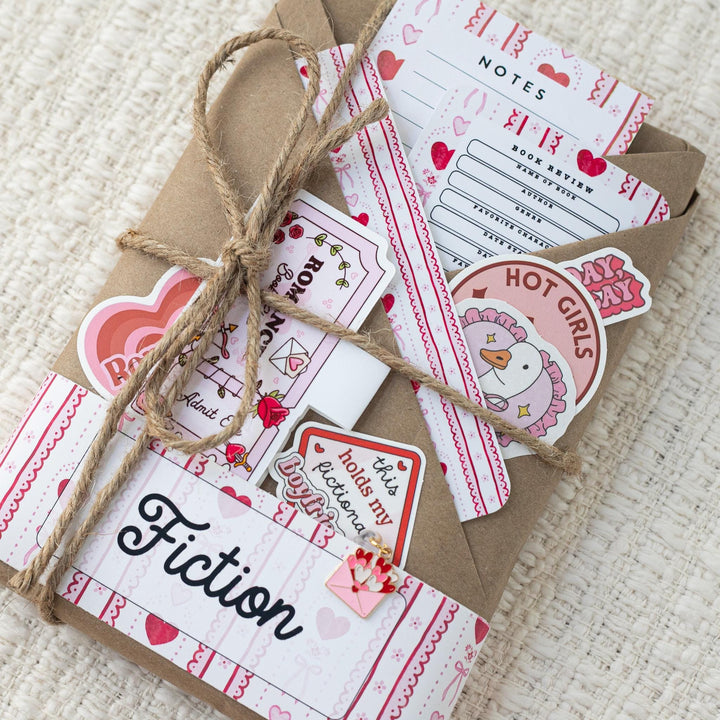 Blind Date with a Book - Pink & Red Romantic Theme