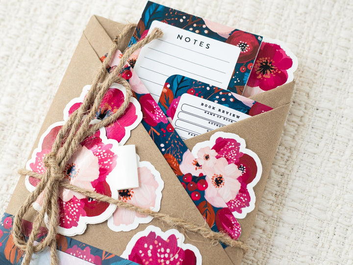 Blind Date with a Book - Bold Floral Bookish Theme