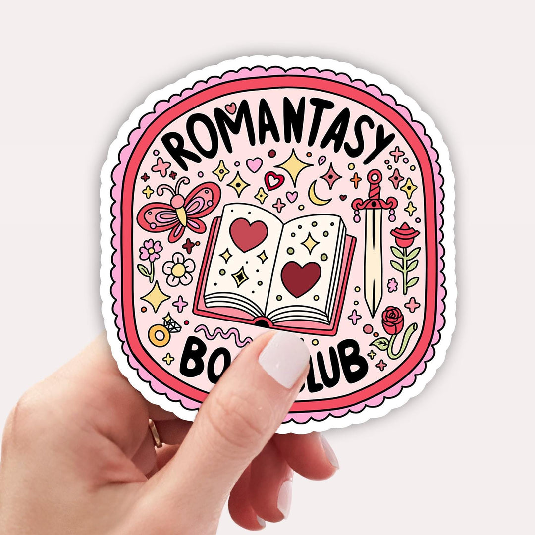Romantasy Book Club Sticker, Romantasy Sticker, Fantasy Kindle Accessories Bookish Kindle Gifts RR9