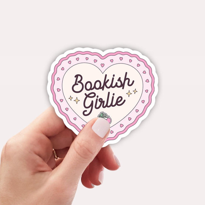 Pink Bookish Girlie Sticker, Book Club Sticker, Kindle Accessories Bookish Kindle Gifts J4