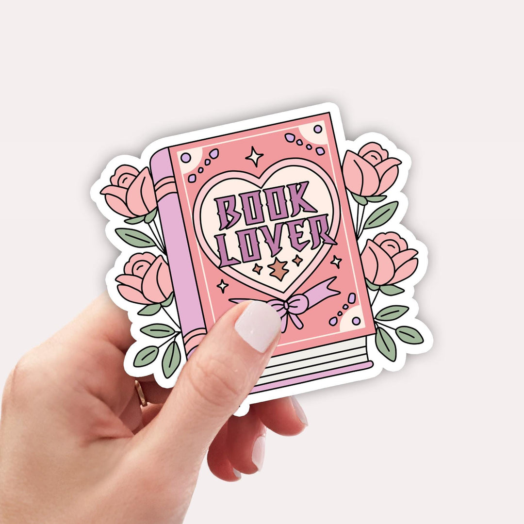 Floral Book Lover Sticker, Book Club Sticker, Kindle Accessories Bookish Kindle Gifts LKK9