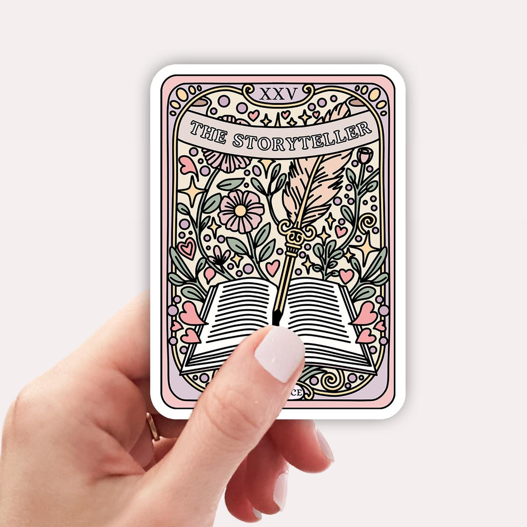 Romace Reader Tarot Card Book Club Sticker, Tarot Sticker, Romantasy Kindle Accessories Bookish Kindle Gifts GT2