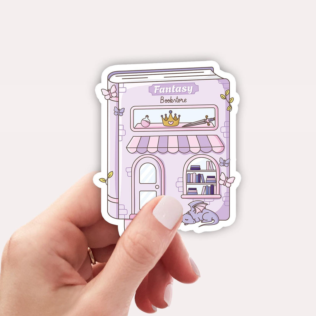Fantasy Bookstore Sticker, Romantasy Girlie, Kindle Accessories Bookish Kindle Gifts EFDJ2