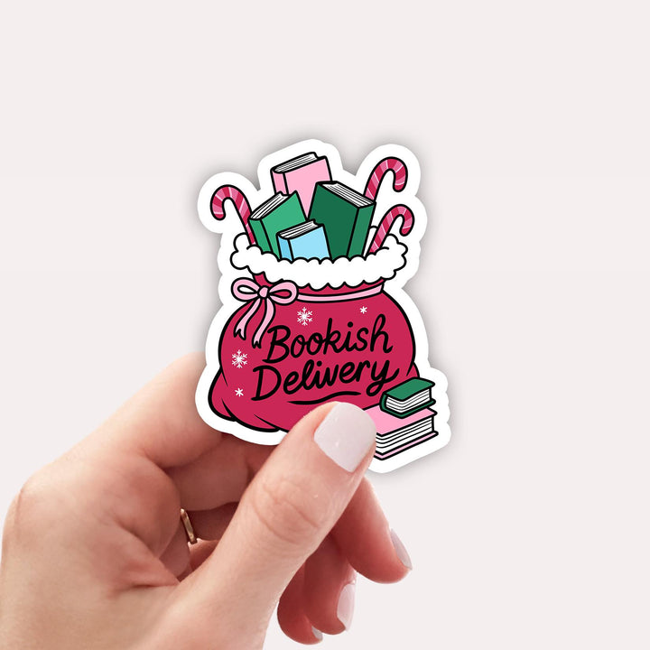 Christmas Bookstore Sticker, Bookish Kindle Decal