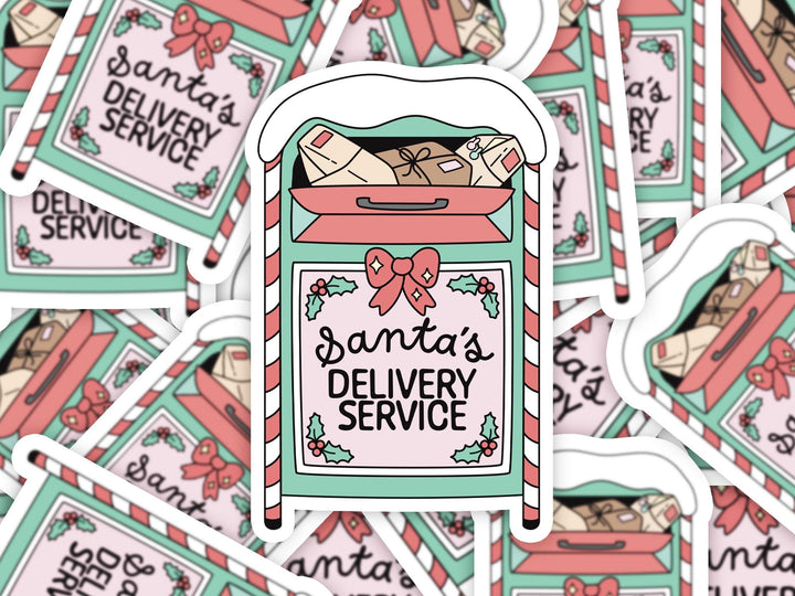 Christmas Kindle Sticker, Santa's Delivery Service, Waterproof Book Lover Gift