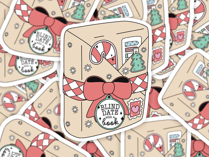 Blind Date with a Book Sticker, Christmas Bookish Gift, Kindle Accessories, Book Lover