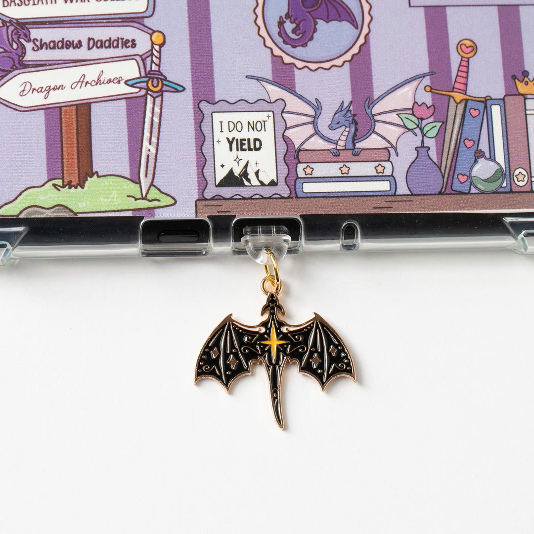 Dragon Kindle Dust Plug Charm, USB C Port Iphone Ipad E-reader Accessories