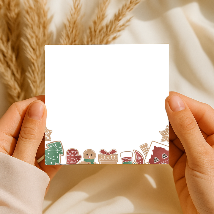 Christmas Sticky Note 3x3 Template