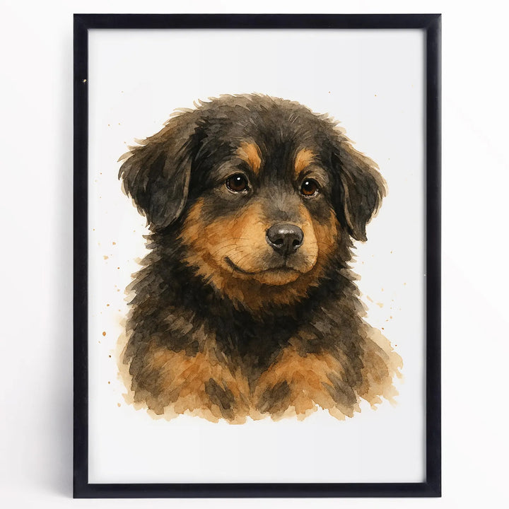 Personalized Dog Portrait, Watercolor
